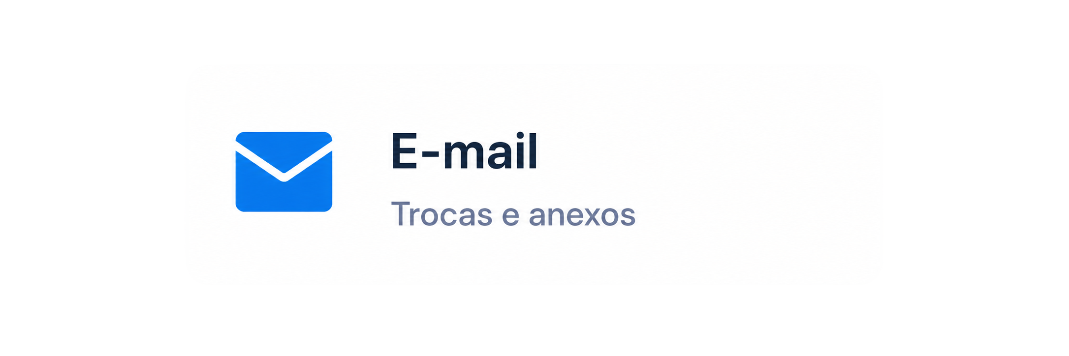 E-mail — Trocas e anexos